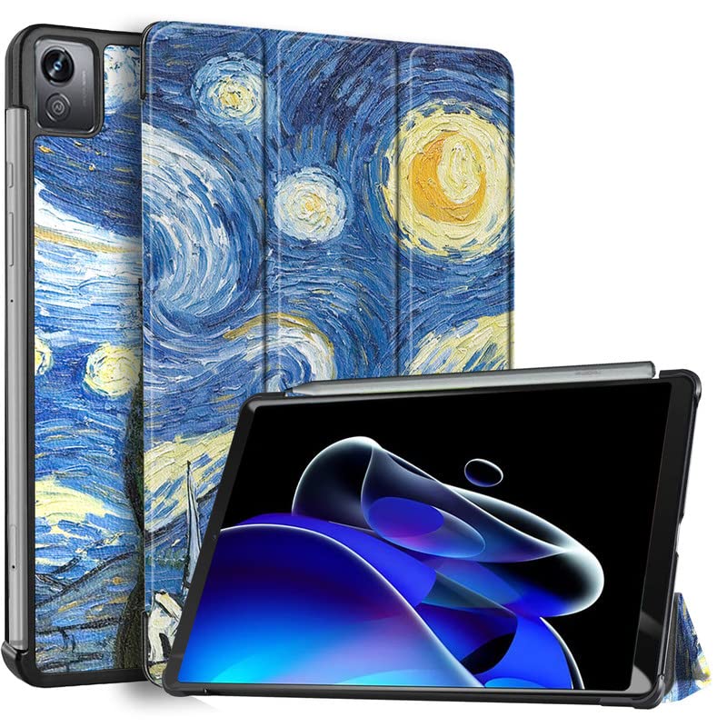 (OPEN BOX)Robustrion Trifold Flip Stand Case Cover for Realme Pad X 11 inch Tablet Cover - Black