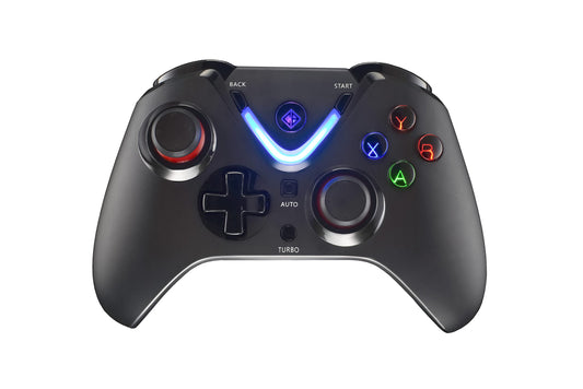 (Open Box) Cosmic Byte ARES Wireless Controller for PC, Magnetic Triggers, Accurate Joysticks, Dual Vibration, Backit LED Buttons, USB Extension Cable (Black)