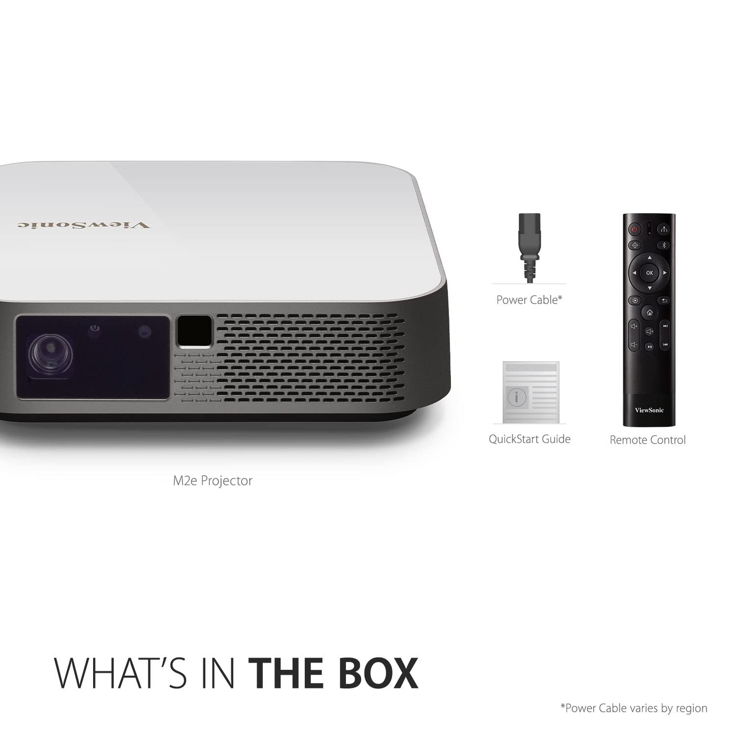 (Open Box) Viewsonic M1 Mini Portable Projector | Jbl Speaker | Hdmi | Auto Keystone |Built-in Battery |100" Projection Image 854 X 480 | 100 Lumen - White