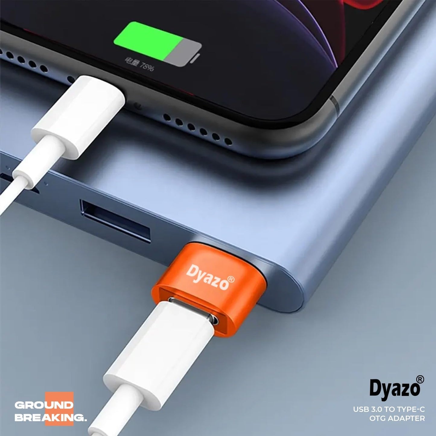 (Open Box) Dyazo Aluminium Portable High Speed Micro USB to USB A Female OTG Adapter/Converter Compatible with Samsung S6 Edje S7 Edge S4 LG G4, Mouse, Keyboard, Flash Drive All Micro O.T.G Enable Devices