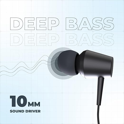 (Open Box) HAMMER Sting 2.0 Wireless Bluetooth in Ear Neckband with Mic (Black)