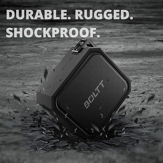 (Open Box) Boltt Fire Xplode BS1100 Bluetooth Speaker with Explosive Sound & Superior Bass, Ultra Light Weight & Compact with Great Playtime, IPX7 Waterproof