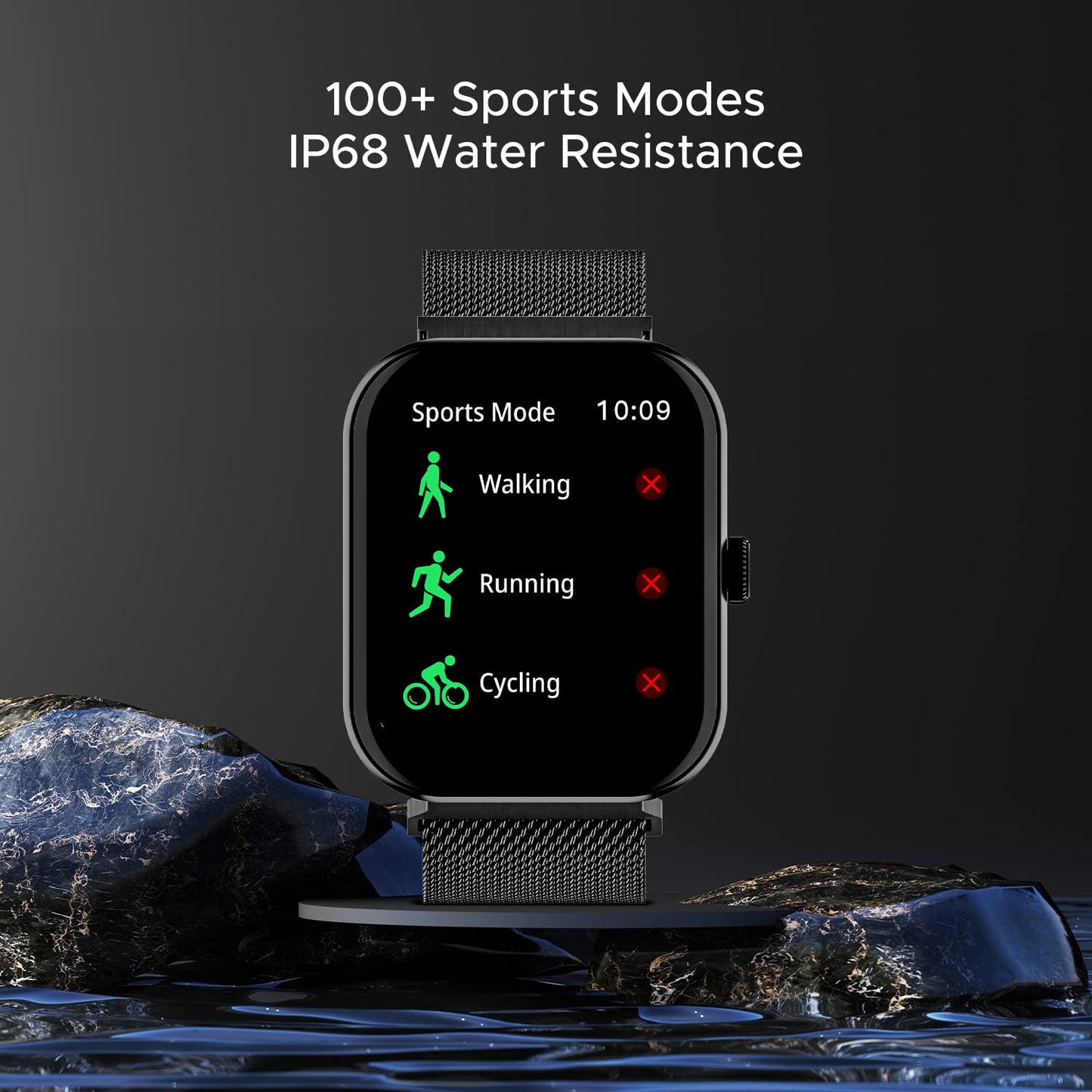 (Open Box) boAt Ultima Call Max Smart Watch w/ 2" Big HD Display, Advanced BT Calling, 100+ Sports Modes, 10 Days Battery Life, Multiple Watch Faces, IP68, HR & SpO2, Sedentary Alerts(Active Black)