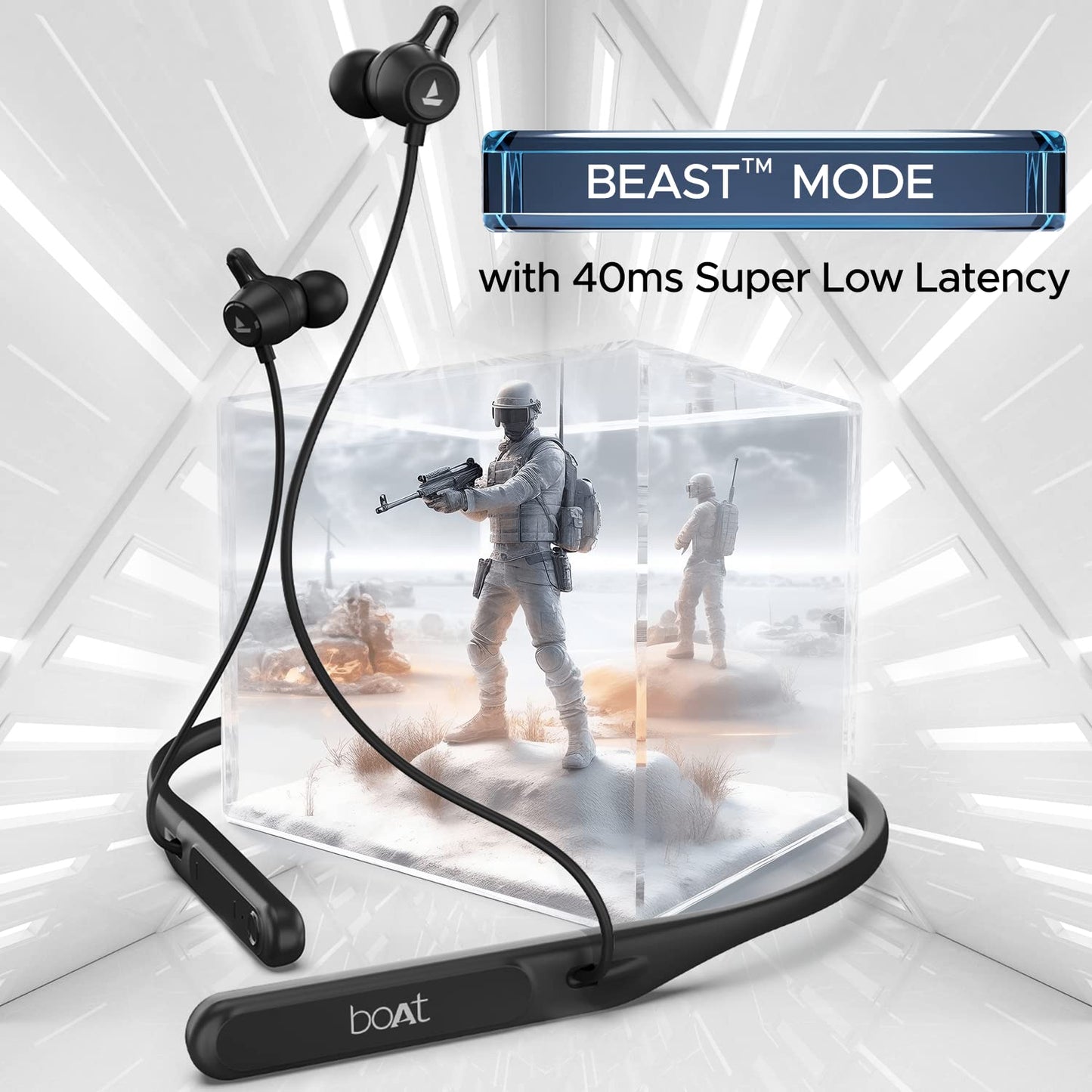 (Open Box)boAt Rockerz 255 Touch Neckband with Full Touch Controls,Spatial Audio,Up to 30H Playtime,ASAP Charge,Beast Mode,Enx Technology(Deep Blue),in-Ear,Bluetooth