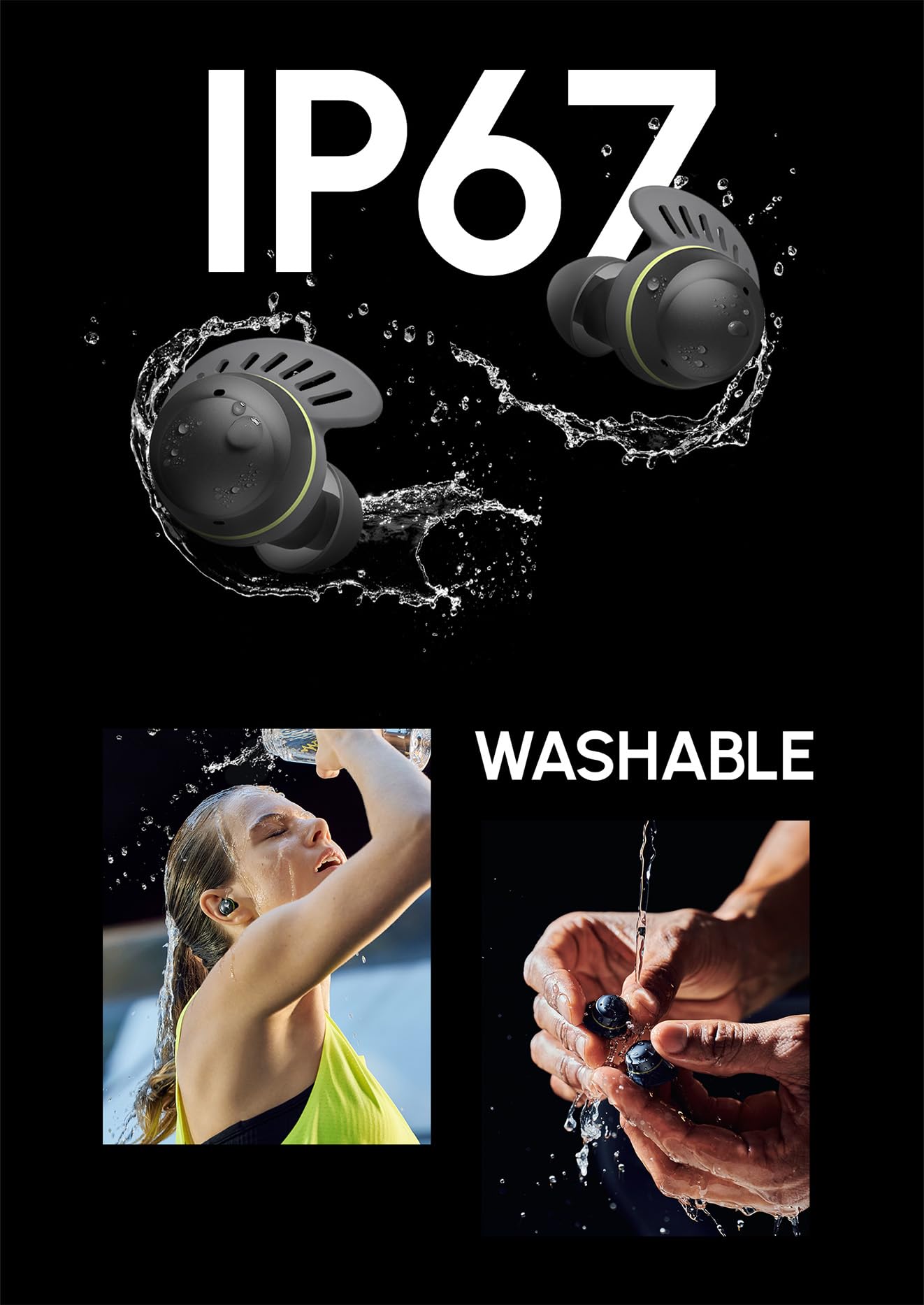 (Open Box) LG Tone Free FP5 - Enhanced Active Noise Cancelling Bluetooth Truly Wireless in Ear Earbuds with mic (Black)