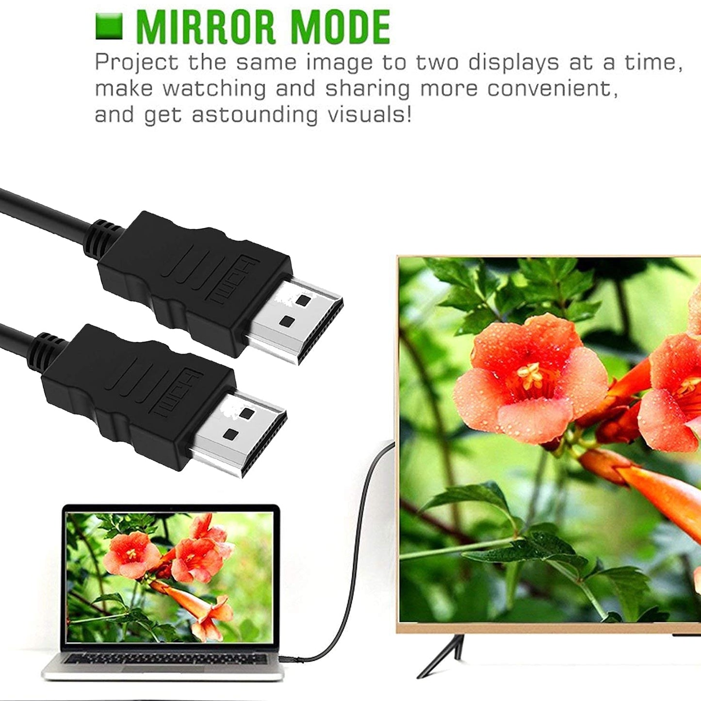 (Open Box)NISHTECH HDMI to VGA, High Speed 1080P HDMI to VGA Adapter (Male to Female) for Computer, Desktop, Laptop, PC, Monitor, Projector, HDTV, Chromebook, Raspberry Pi, Roku, Xbox and More - Black