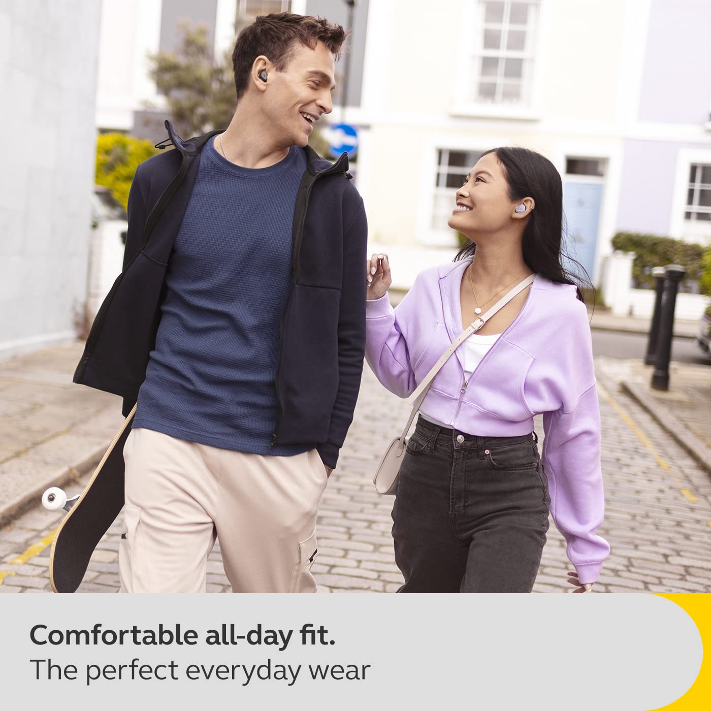 (Open Box)Jabra Elite 4 Wireless Earbuds, Active Noise Cancelling, Comfortable Bluetooth Earphones with Spotify Tap Playback, Google Fast Pair, Microsoft Swift Pair and Dual Pairing - Dark Grey