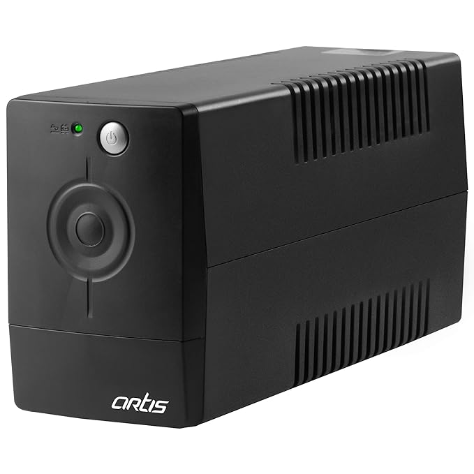 (Open Box) Artis PS-600VA 600VA Line Interactive UPS for Personal Computers , Desktop PCs, Laptops, Routers, Networking Devices and Gaming Consoles