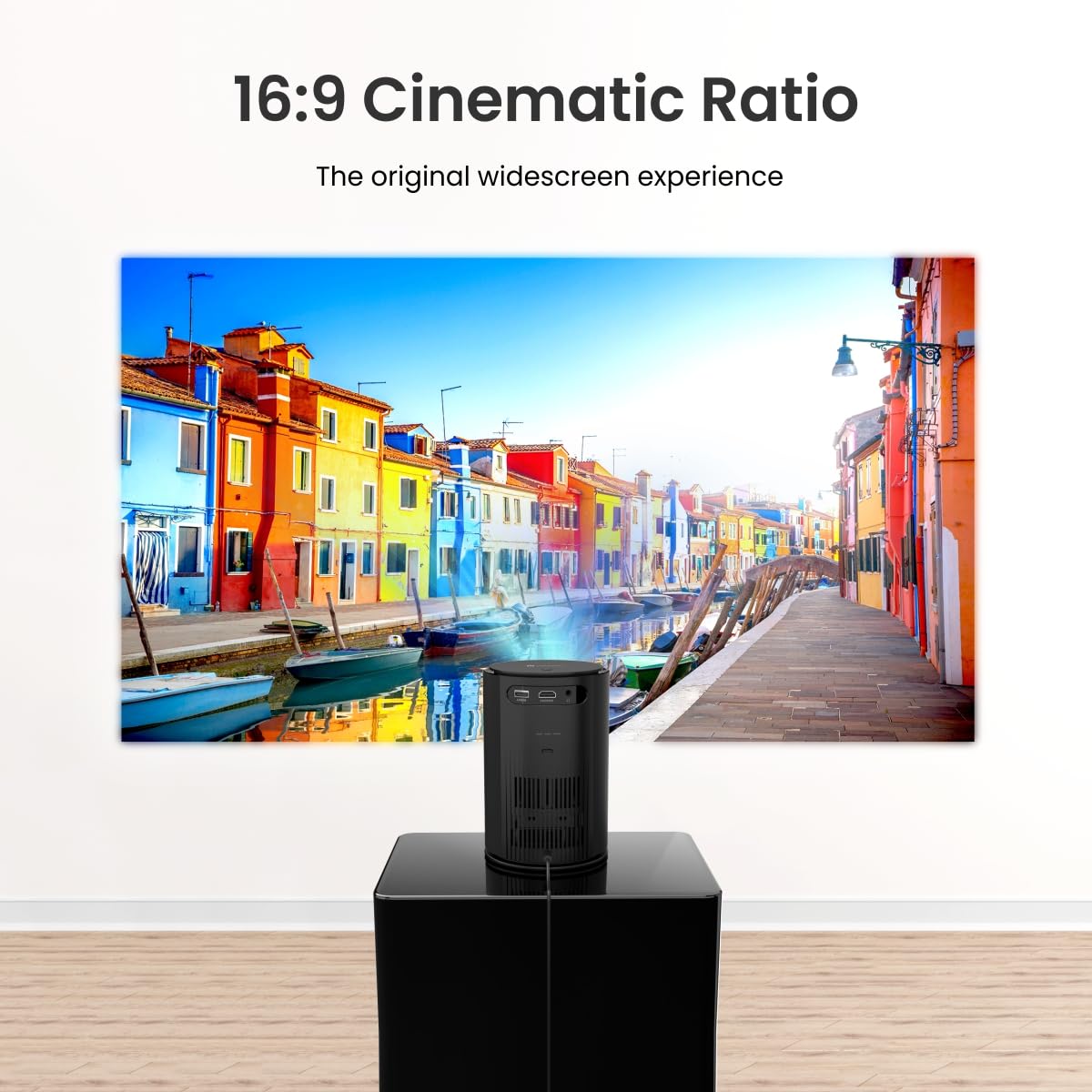 (Open Box) Portronics Beem 440 Smart LED Projector with 720p HD Resolution, Rotatable Design, Built-in Streaming Apps (Netflix, Prime Video, Hotstar), 2000 Lumens, Screen Mirroring, 3 Watts Speaker (White)