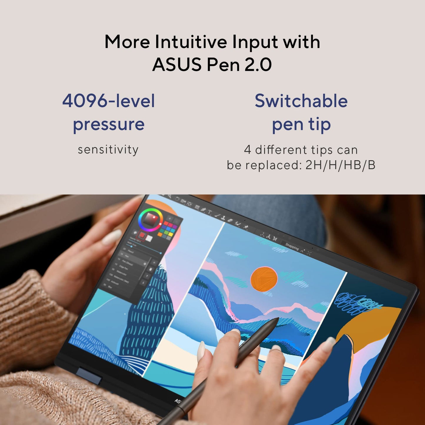 (Brand Refurbished) ASUS Zenbook 14 Flip OLED (2023), Intel Core Evo I7-1360P 13Th Gen, 14" (35.56 Cm) 2.8K 90Hz OLED, (16Gb Ram & 1Tb Ssd), Up3404Va-Kn753Ws Eos 2 Messenger Bag (Black) - Windows