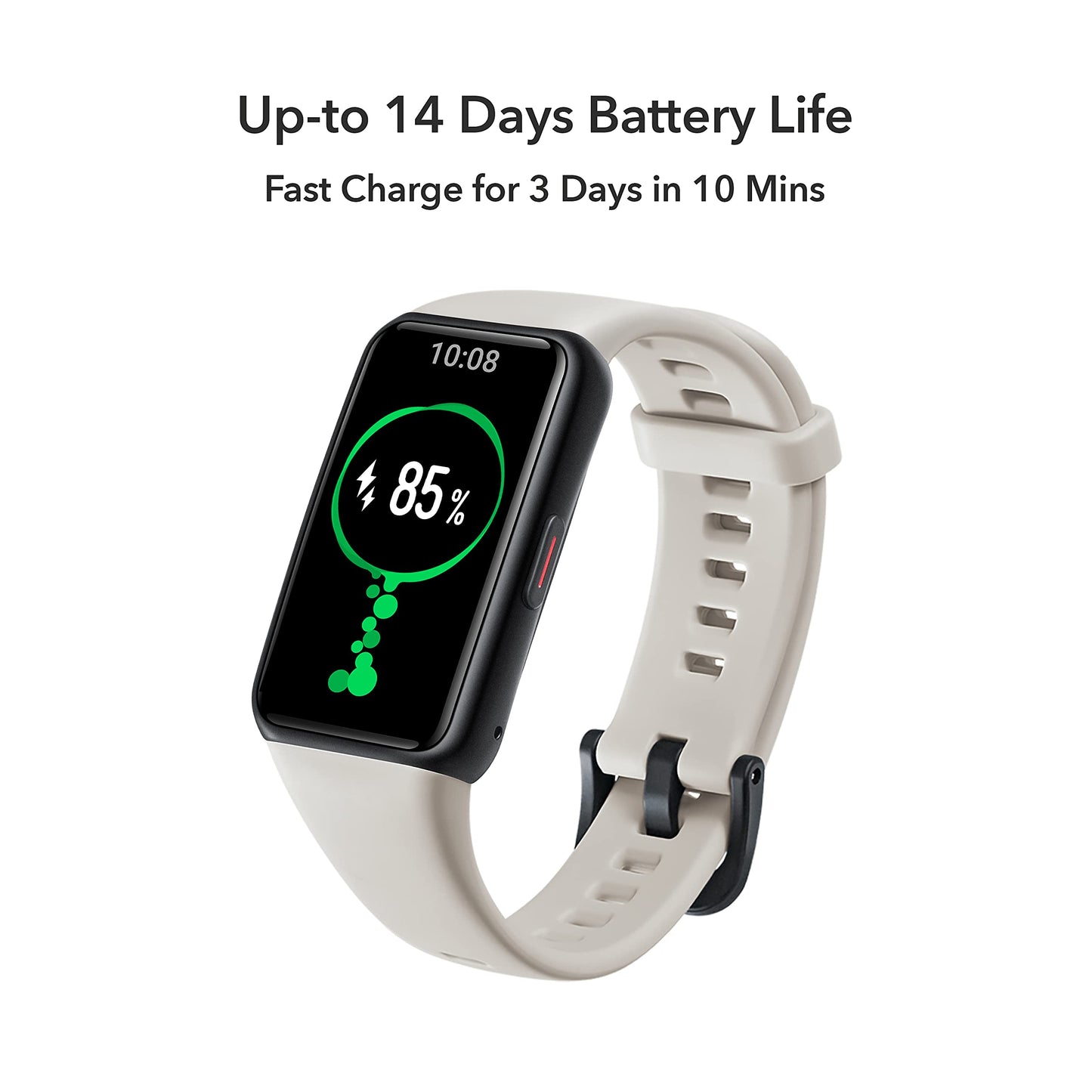 (Open Box) HONOR Band 6 Smartwatch with AMOLED 1.47'' Display,14 Days Battery, SpO2, 24/7 Heart Rate, Stress & Sleep Monitor, Personalized Watch Faces, Workout Auto-Detection, 5ATM Waterproof, Meteorite Black