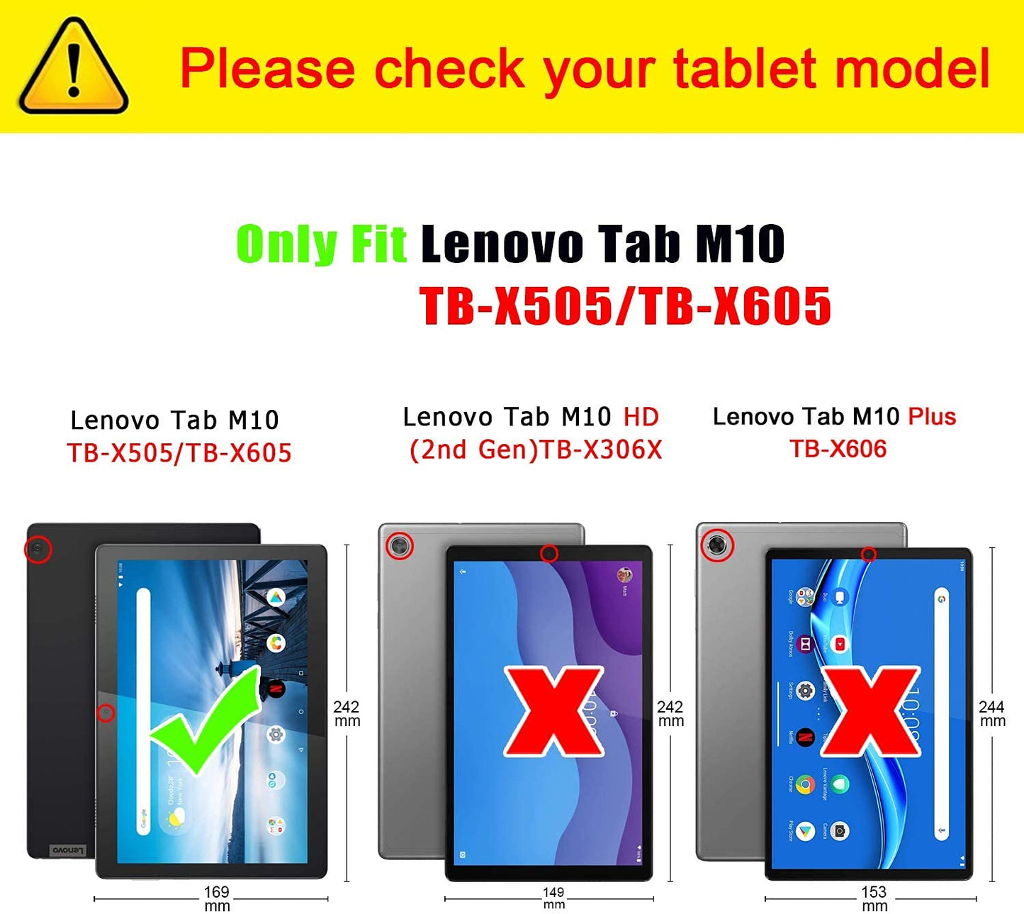(Open Box) M.G.R.J® Tempered Glass Screen Protector for Lenovo Tab M10 (TB-X605LC / TB-X605FC / M10 FHD Rel) (10.1" inch)