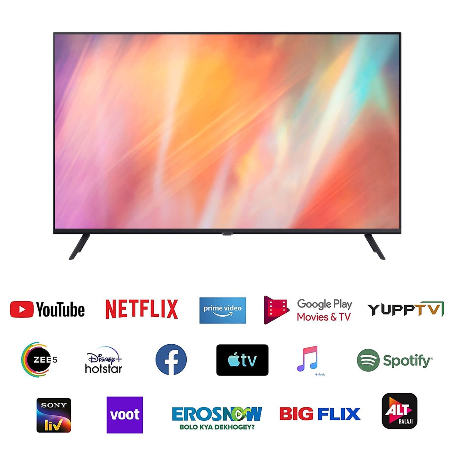 (Open Box) Samsung 138 cm (55 Inches) 4K Ultra HD Smart LED TV (UA55AU7600KXXL, Black)