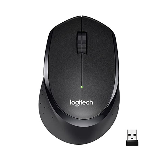 (Open Box) Logitech M331 Silent Plus Wireless Mouse, 2.4GHz with USB Nano Receiver, 1000 DPI Optical Tracking, 3 Buttons, 24 Month Life Battery, PC/Mac/Laptop