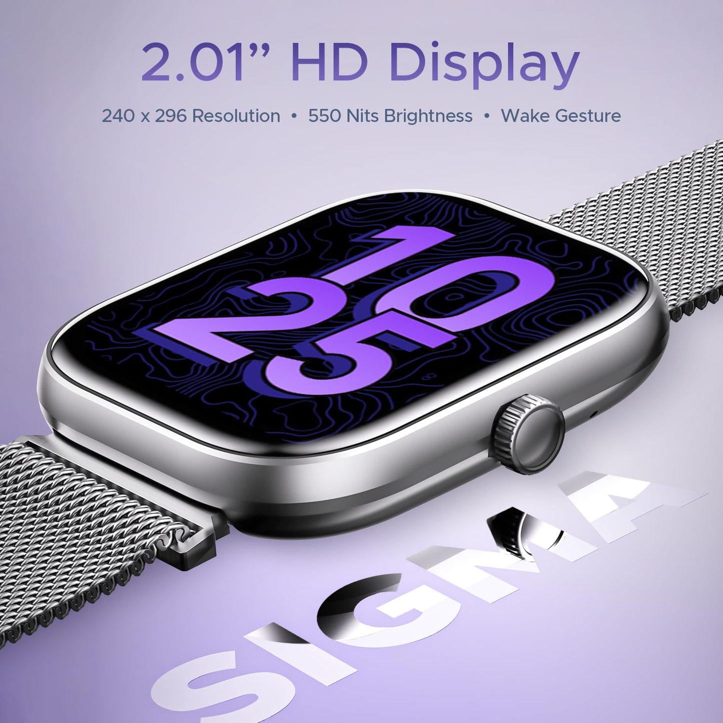 (Open Box) boAt Wave Sigma w/ 2.01" (5.1 cm) HD Display,Bluetooth Calling, Coins, DIY Watch Face Studio, 700+ Active Modes, HR&SpO2 Monitoring, Energy and Sleep Scores, Smart Watch for Men & Women(Active Black)