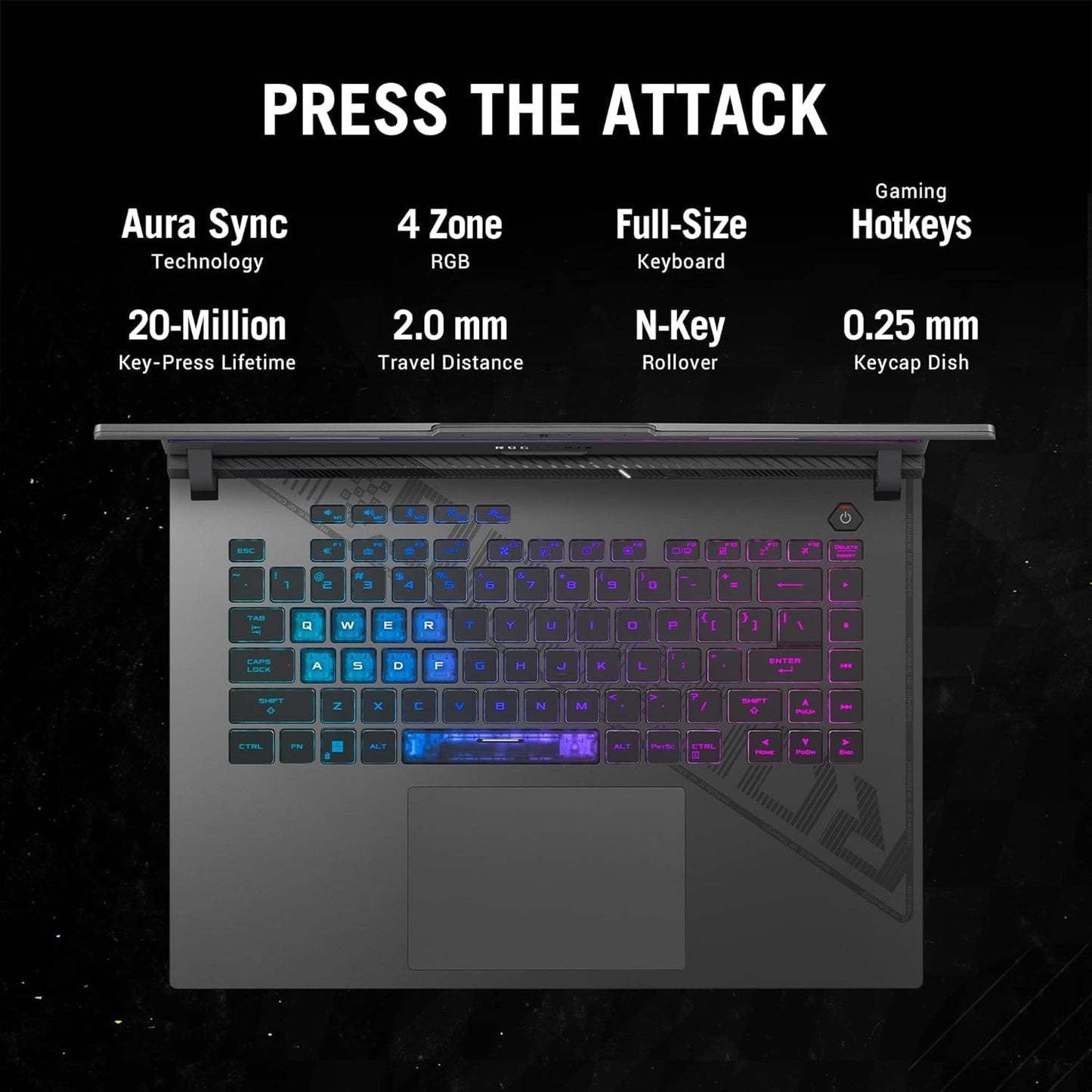 (Brand Refurbished)ASUS ROG Strix G16 (2023) 64WHrs Battery, Intel Core i5-13450HX 13th Gen, 16" FHD+ 165Hz, 6GB RTX 3050, Gaming Laptop (16GB/1TB SSD/Windows 11/Office 2021/4-Zone RGB KB/Gray/2.50 Kg) G614JJ-N3088WS