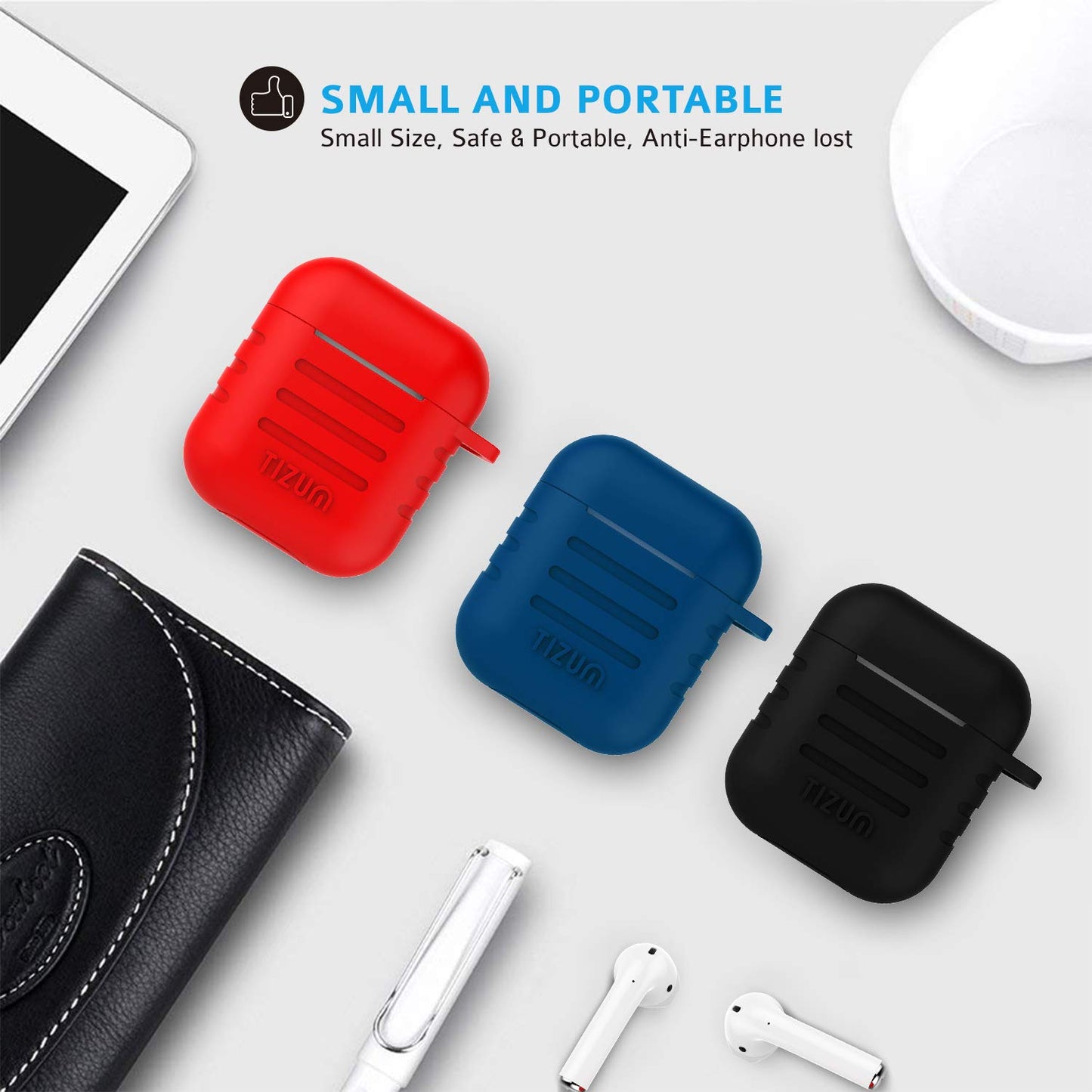 (Open Box) Tizum Apple AirPod Case (Blood Red)