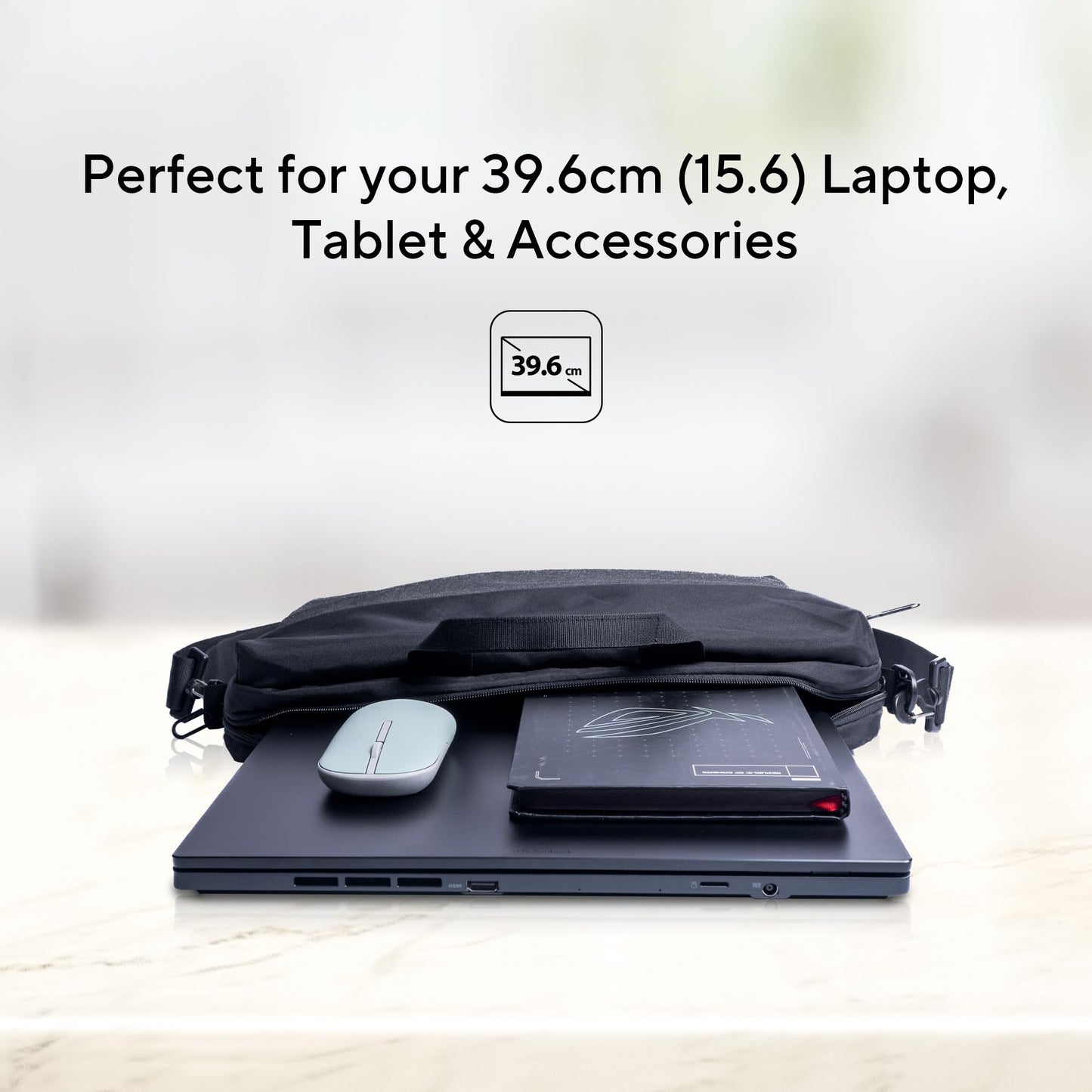 (Brand Refurbished) ASUS Zenbook 14 Flip OLED (2023), Intel Core Evo I7-1360P 13Th Gen, 14" (35.56 Cm) 2.8K 90Hz OLED, (16Gb Ram & 1Tb Ssd), Up3404Va-Kn753Ws Eos 2 Messenger Bag (Black) - Windows