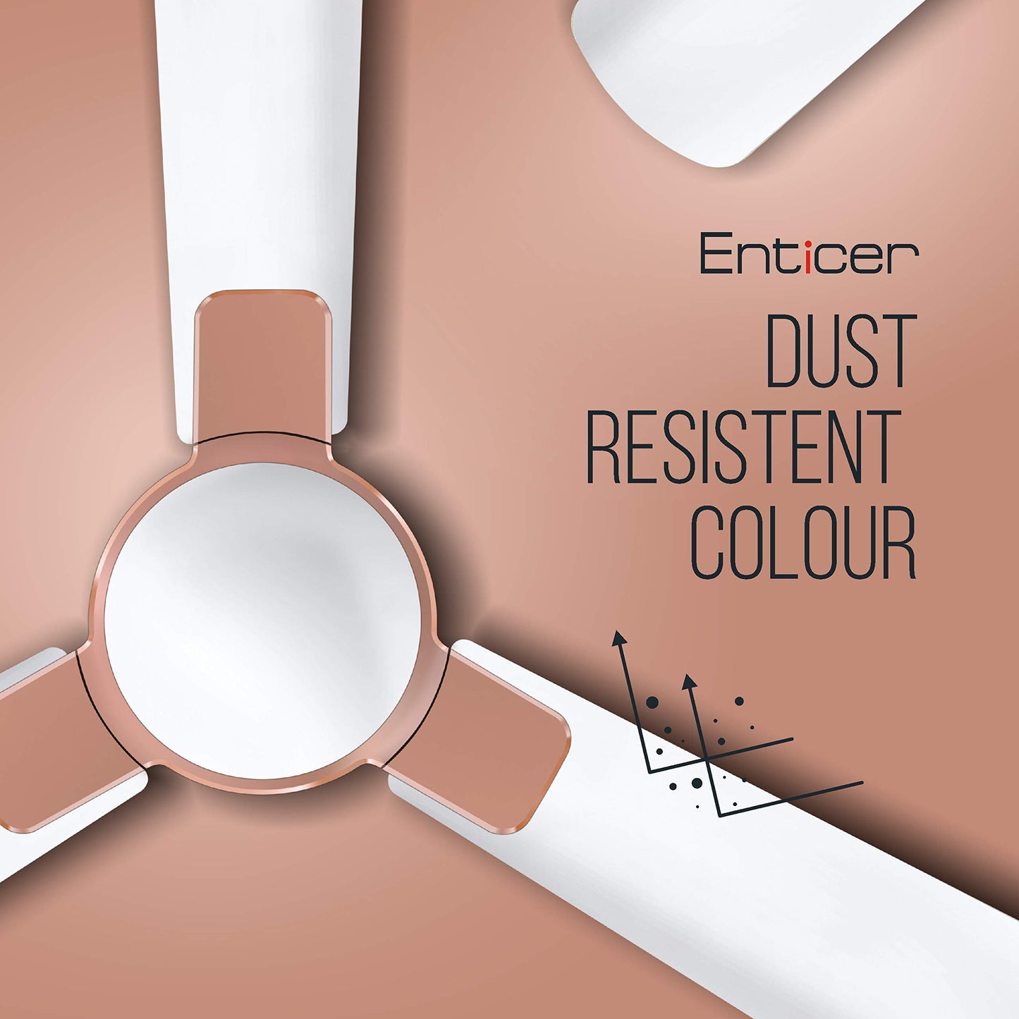 Havells 1200 mm FAN ENTICER ES BEIGE COPPER, 2 Star