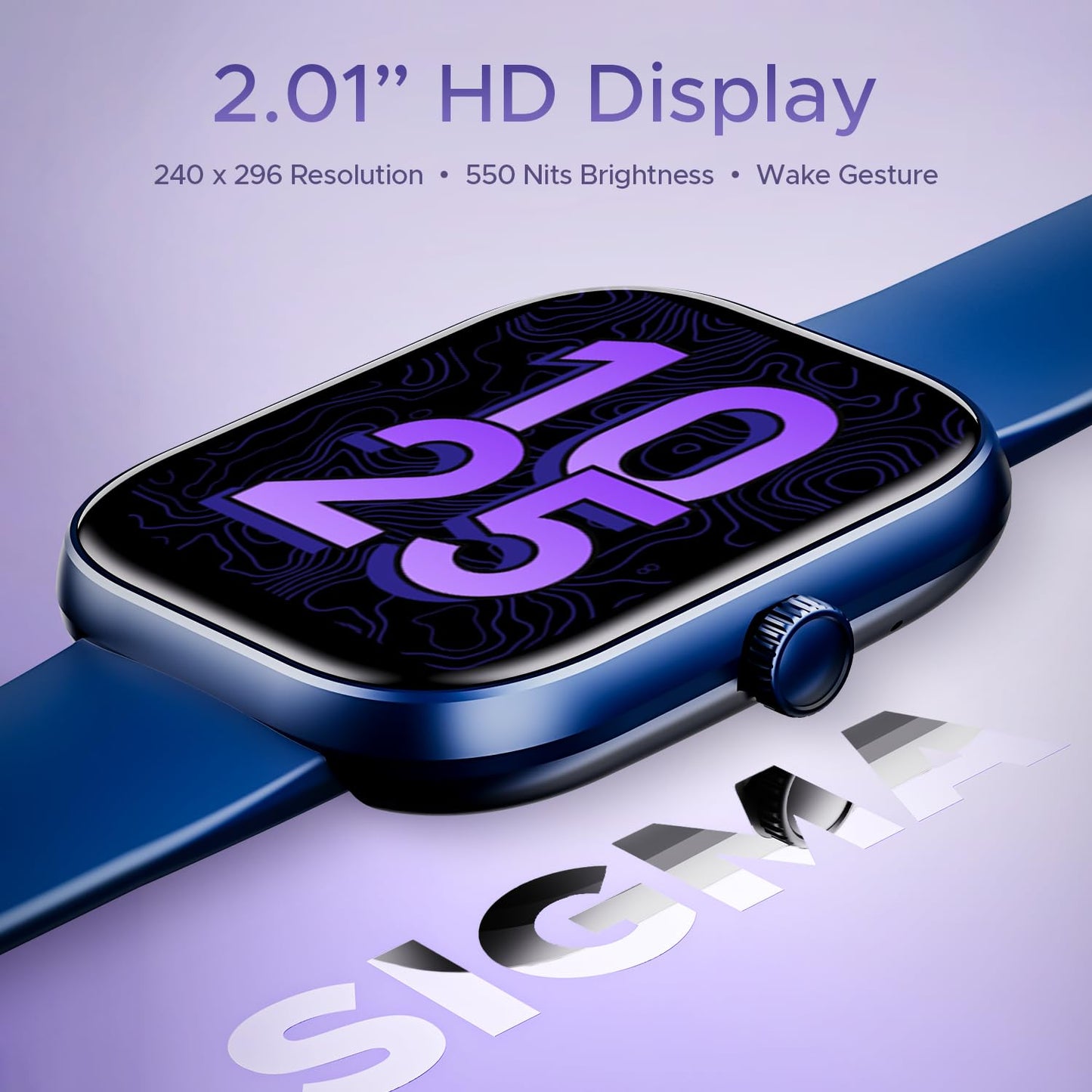 (Open Box) boAt Wave Sigma w/ 2.01" (5.1 cm) HD Display,Bluetooth Calling, Coins, DIY Watch Face Studio, 700+ Active Modes, HR&SpO2 Monitoring, Energy and Sleep Scores, Smart Watch for Men & Women(Active Black)