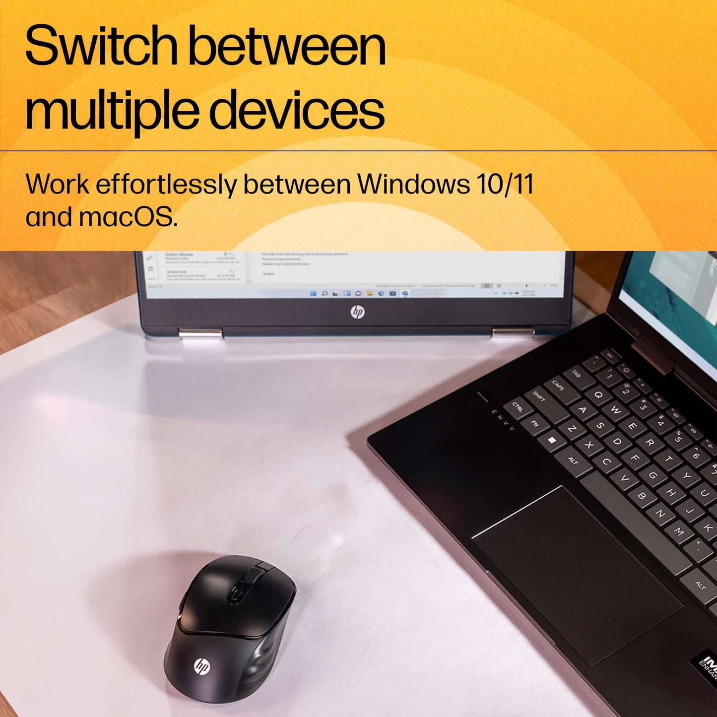 (OPEN BOX) HP M120 Wireless Mouse, USB-A Nano Dongle, 2.4 Ghz Wireless Connection, 6 Buttons, Up to 1600 Dpi, Optical Sensor, Ergonomic Design, 12-Month Battery Life, 3-Year Warranty, 60G±5%, Black, 7J4G4Aa