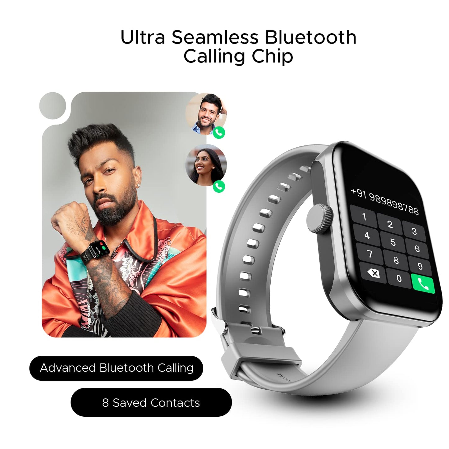 (Open Box) boAt Ultima Call Max Smart Watch w/ 2" Big HD Display, Advanced BT Calling, 100+ Sports Modes, 10 Days Battery Life, Multiple Watch Faces, IP68, HR & SpO2, Sedentary Alerts(Active Black)
