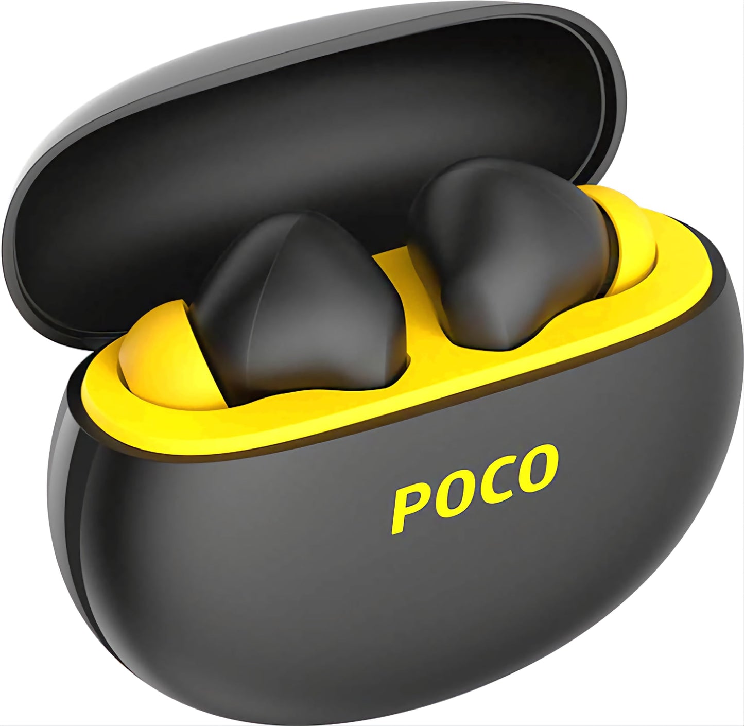 (OPEN BOX) POCO Pods with 30 Hour Playback, 12mm Drivers, 60ms Latency, Fast Charging & ENC Bluetooth Headset (Midnight Groove, True Wireless)