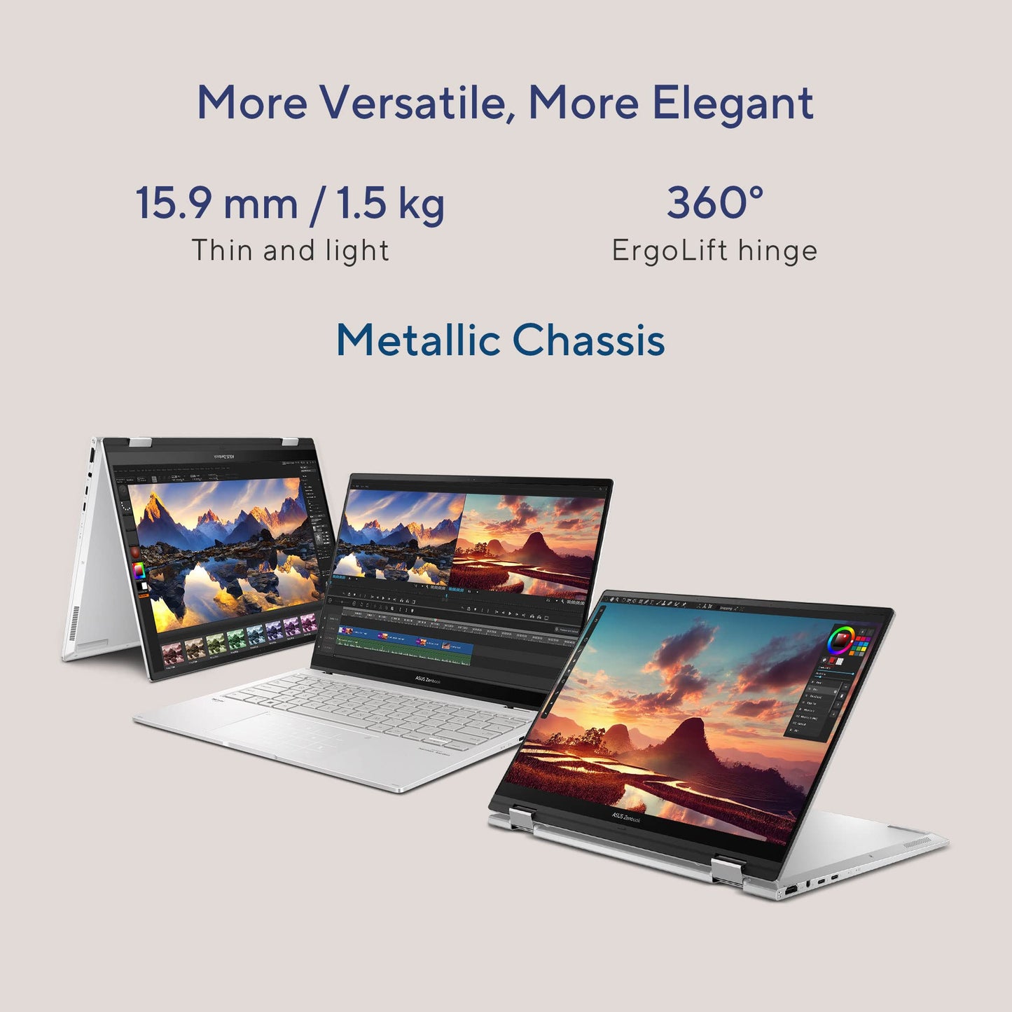 (Brand Refurbished) ASUS Zenbook 14 Flip OLED (2023), Intel Core Evo I7-1360P 13Th Gen, 14" (35.56 Cm) 2.8K 90Hz OLED, (16Gb Ram & 1Tb Ssd), Up3404Va-Kn753Ws Eos 2 Messenger Bag (Black) - Windows