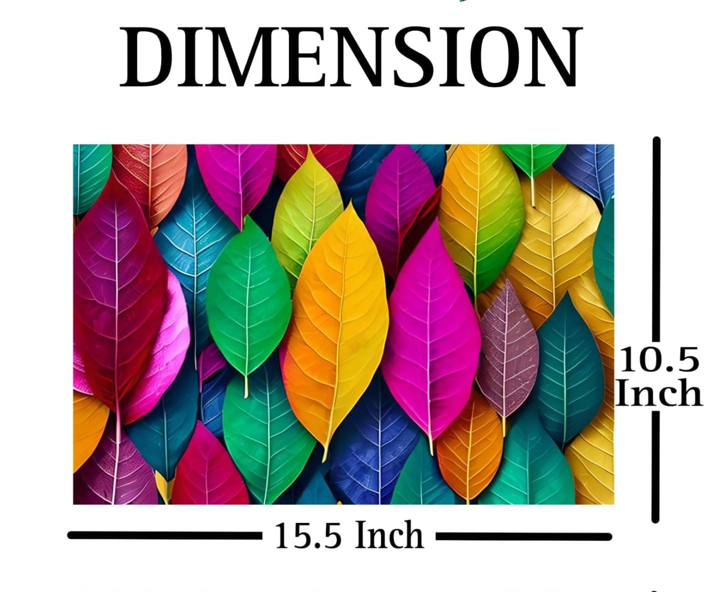 (Open Box) ANCIARY Full Laptop Skin Stickers Bubble-Free Sticker for Laptops Upto 15.6" Compatible with Apple/Dell/HP/Lenovo/Sony (Dustproof|Waterproof|Scratchproof|Reusable) Bold Leaf FL