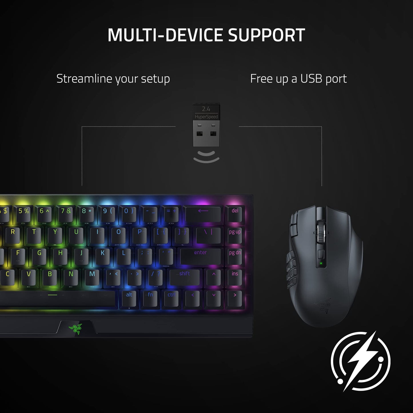 (OPEN BOX)Razer Naga V2 HyperSpeed Wireless MMO Gaming Mouse: 19 Programmable Buttons - HyperScroll Technology - Focus Pro 30K Optical Sensor - Mechanical Mouse Switches Gen2 -RZ01-03600100-R3A1