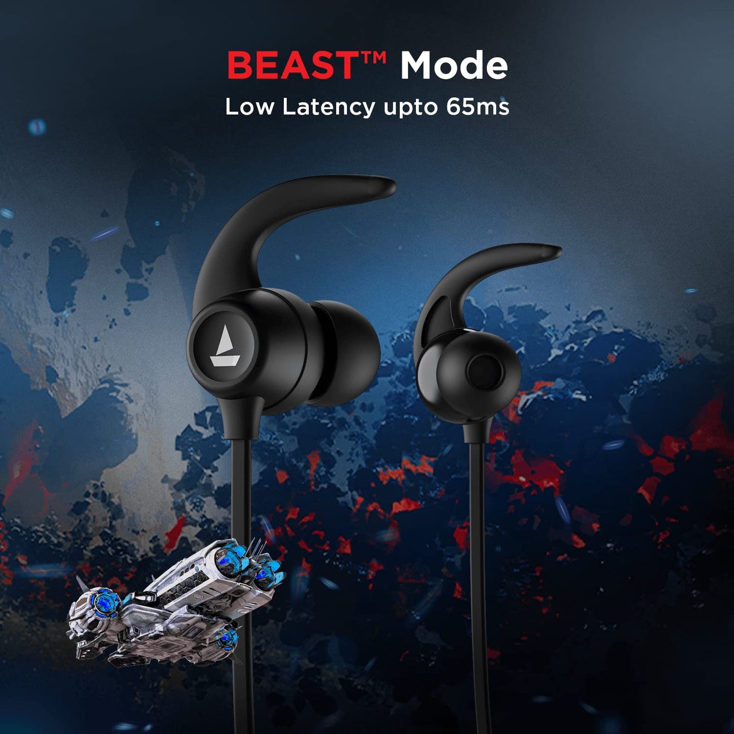 (Open Box)boAt Rockerz 255 Touch Neckband with Full Touch Controls,Spatial Audio,Up to 30H Playtime,ASAP Charge,Beast Mode,Enx Technology(Deep Blue),in-Ear,Bluetooth