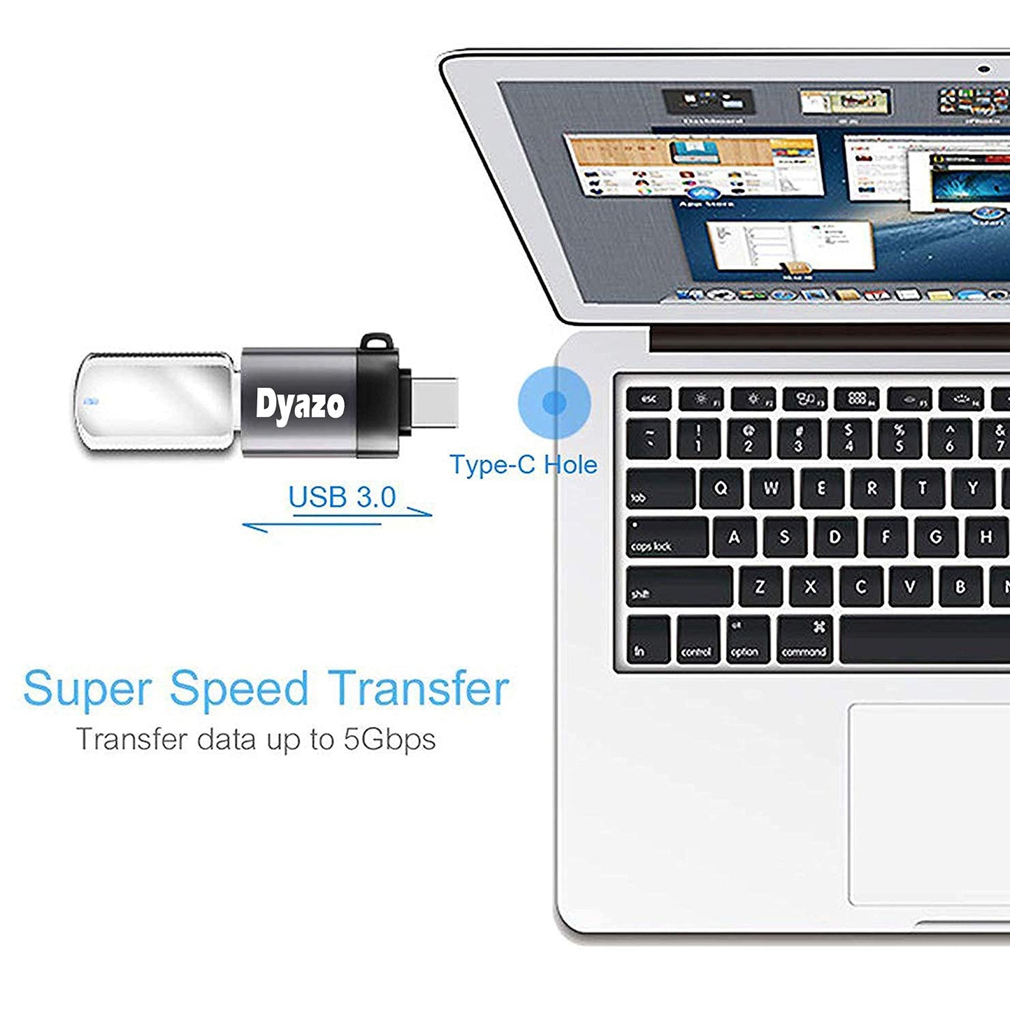 (Open Box) Dyazo Aluminium Portable High Speed Micro USB to USB A Female OTG Adapter/Converter Compatible with Samsung S6 Edje S7 Edge S4 LG G4, Mouse, Keyboard, Flash Drive All Micro O.T.G Enable Devices