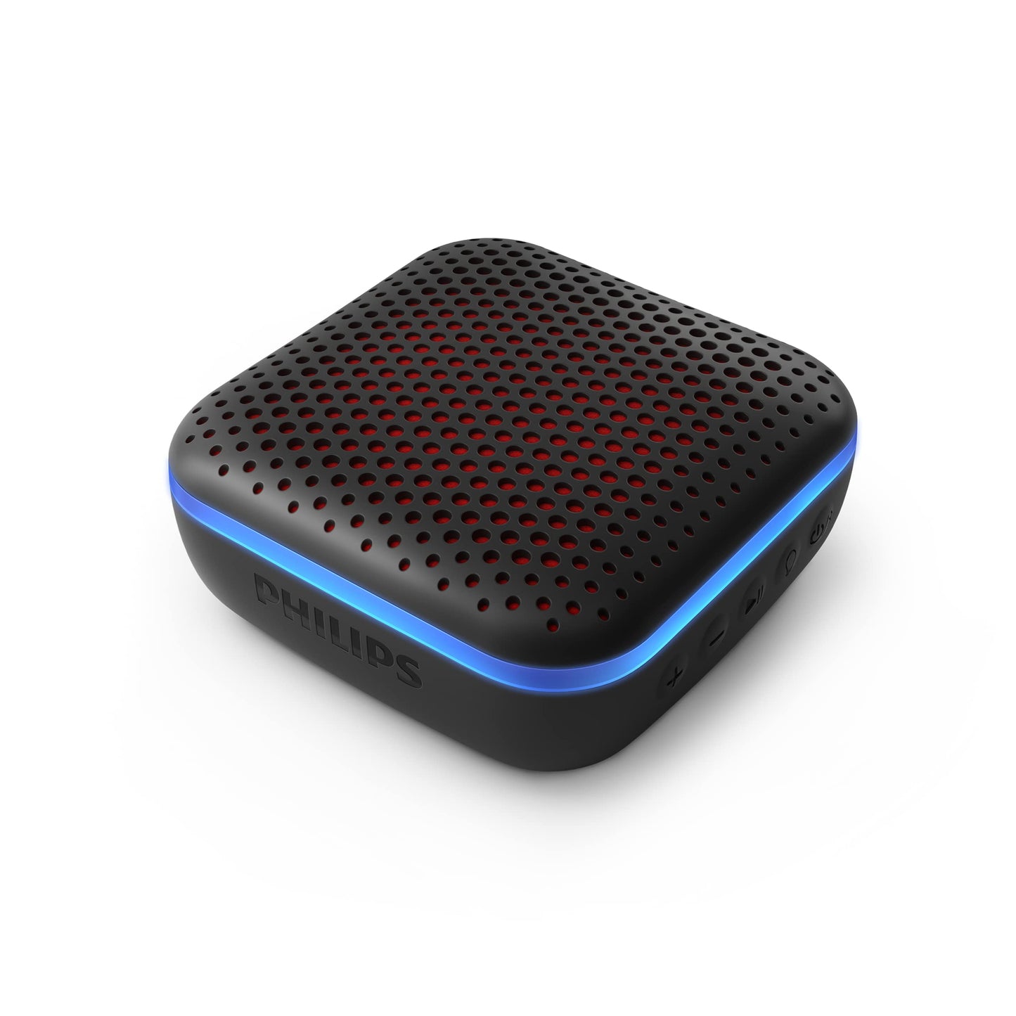 (Open Box) Philips Audio Bluetooth Speaker TAS2505B, 6W with LED Lights (Built-in Microphone, Durable and IPX7 Waterproof, 10 Hours’ Playback Time, 20-m Range) Black