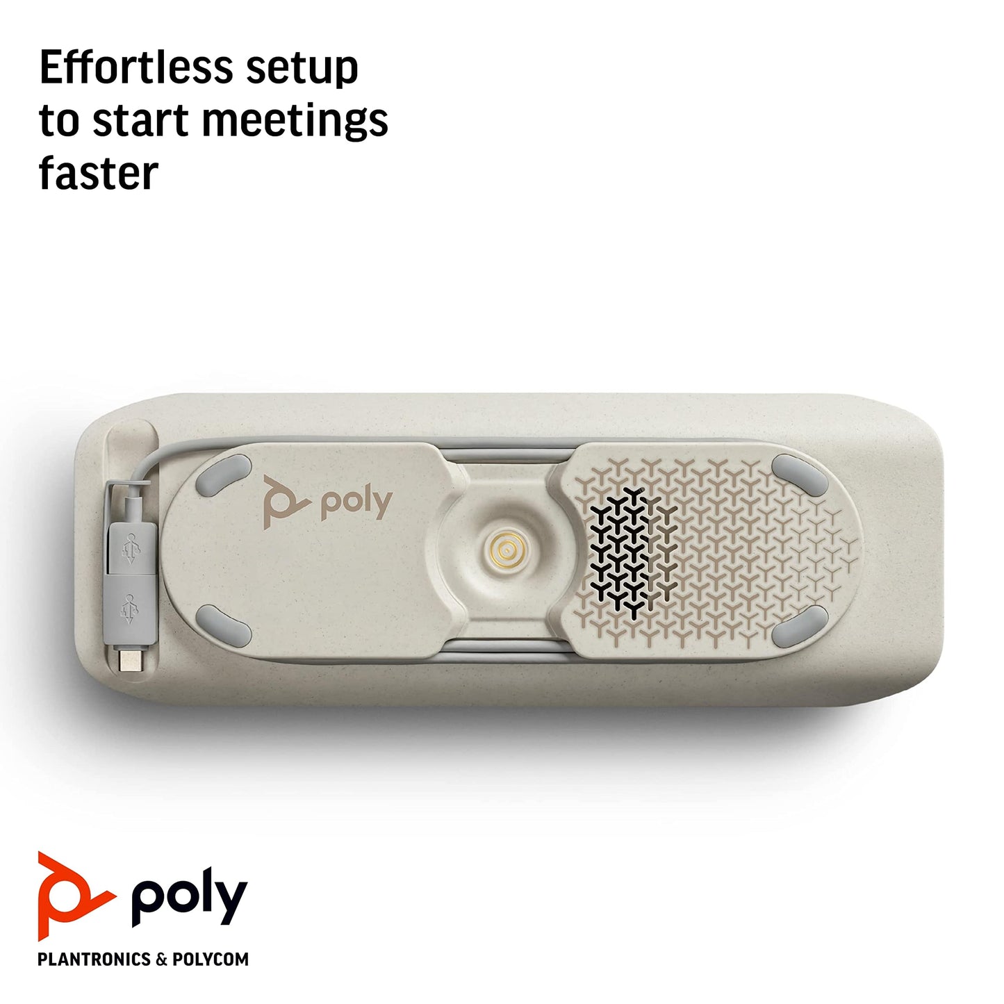 (Open Box)Poly Sync 40 Microsoft Teams USB-A, USB-C & Bluetooth Smart Speakerphone 216875-01