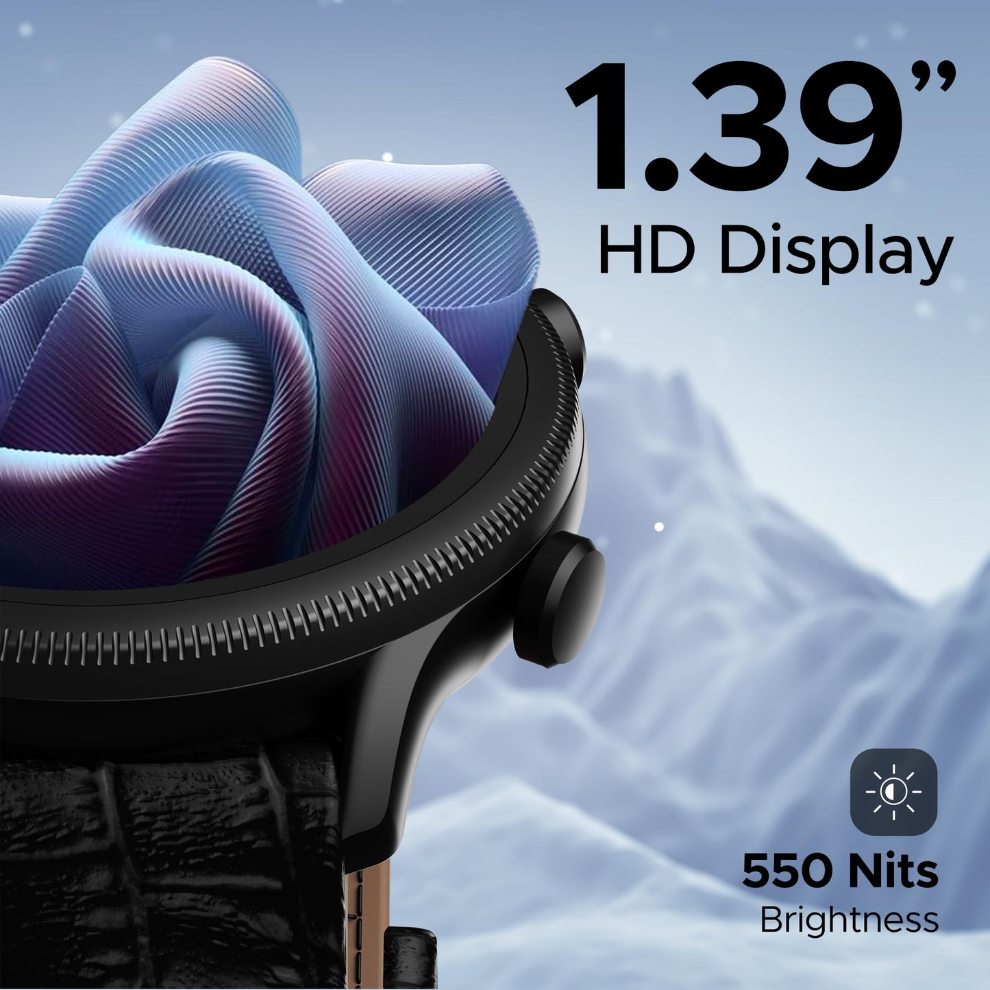 (Without box)boAt Lunar Orb w/ 1.45" (3.6 cm) AMOLED Display, BT Calling, DIY Watch Face Studio, Coins, Crest App Health Ecosystem, Live Cricket & Football Scores, IP67, Smart Watch for Men & Women(Active Black)