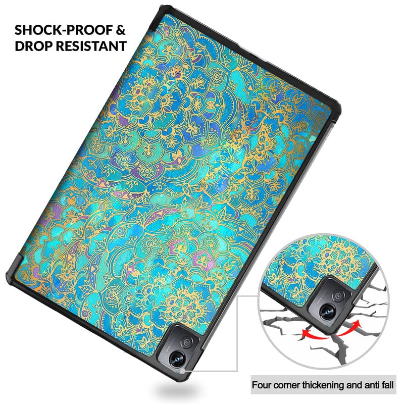 (OPEN BOX)Robustrion Trifold Flip Stand Case Cover for Realme Pad X 11 inch Tablet Cover - Black