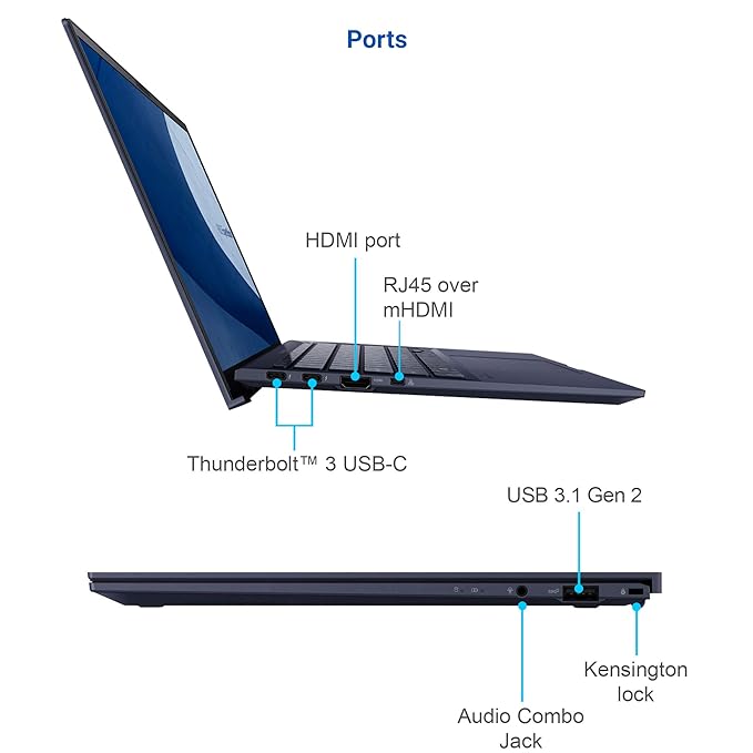 (Brand Refurbished) ASUS ExpertBook B9 (B9450FA) Intel i5-10210U 14 inches Notebook (8GB, 512 PCIEx4, Windows 10 Home, 0.99 kg) B9450FA-BM0691T