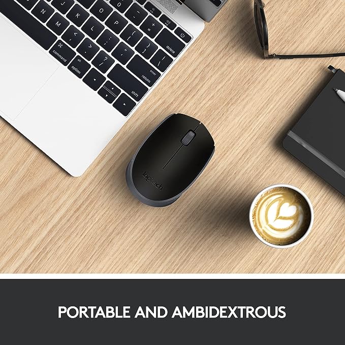 (Open Box) Logitech B170 Wireless Mouse, 2.4 GHz with USB Nano Receiver, Optical Tracking, 12-Months Battery Life, Ambidextrous, PC/Mac/Laptop - Black