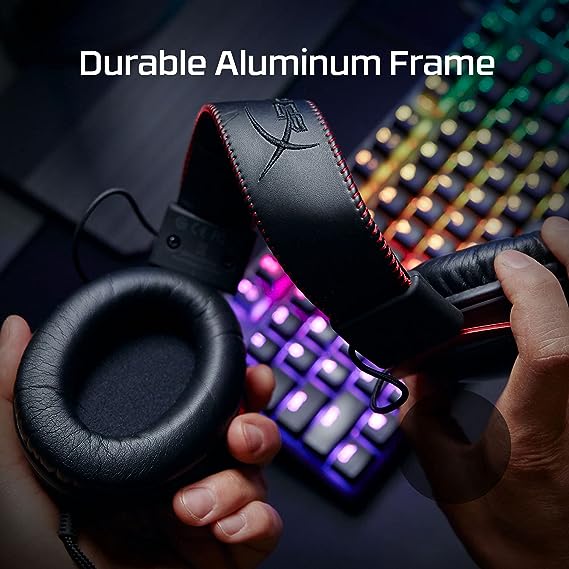 (OPEN BOX) HyperX Cloud II Gaming Headset for PC, PS5 / PS4. Includes 7.1 Virtual Surround Sound and USB Audio Control Box - Red (4P5M0AA)