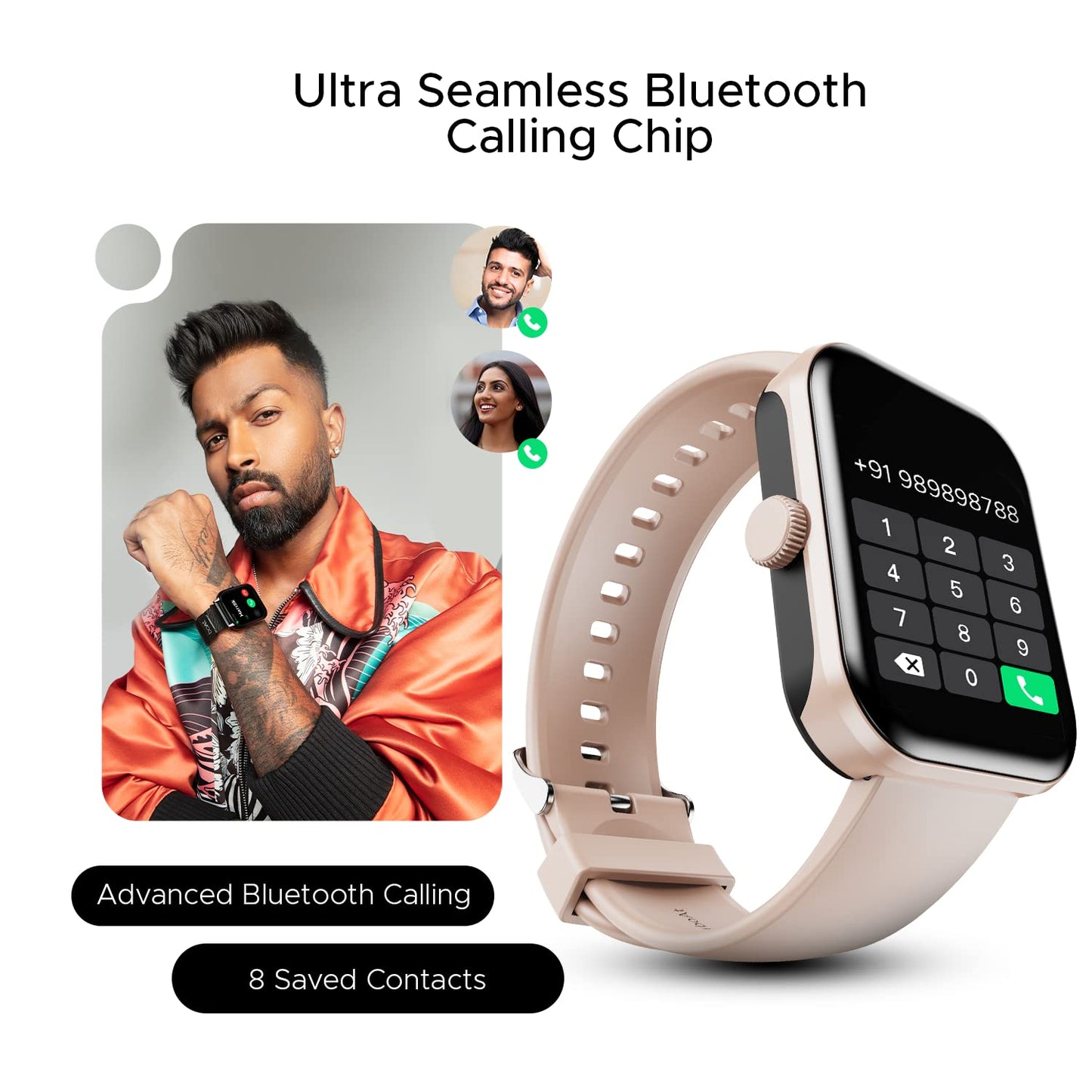 (Open Box) boAt Ultima Call Max Smart Watch w/ 2" Big HD Display, Advanced BT Calling, 100+ Sports Modes, 10 Days Battery Life, Multiple Watch Faces, IP68, HR & SpO2, Sedentary Alerts(Active Black)