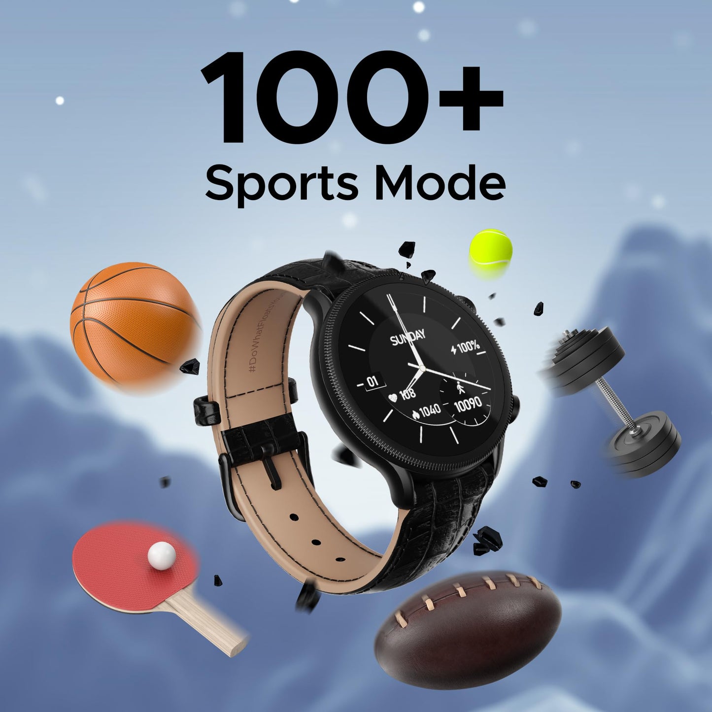 (Without box)boAt Lunar Orb w/ 1.45" (3.6 cm) AMOLED Display, BT Calling, DIY Watch Face Studio, Coins, Crest App Health Ecosystem, Live Cricket & Football Scores, IP67, Smart Watch for Men & Women(Active Black)