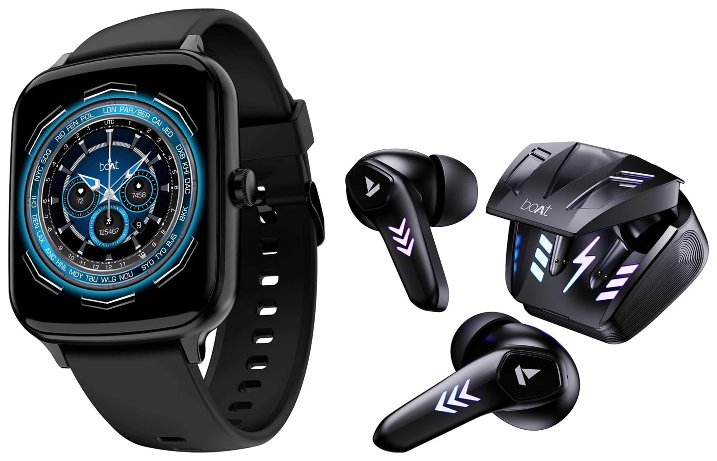 (Open Box) boAt Wave Style Call Smart Watch with Advanced BT Calling Chip,DIY Watch Face Studio, Coins, 1.69" HD Display, Health Ecosystem, Live Cricket Scores, Quick Replies, HR & SpO2