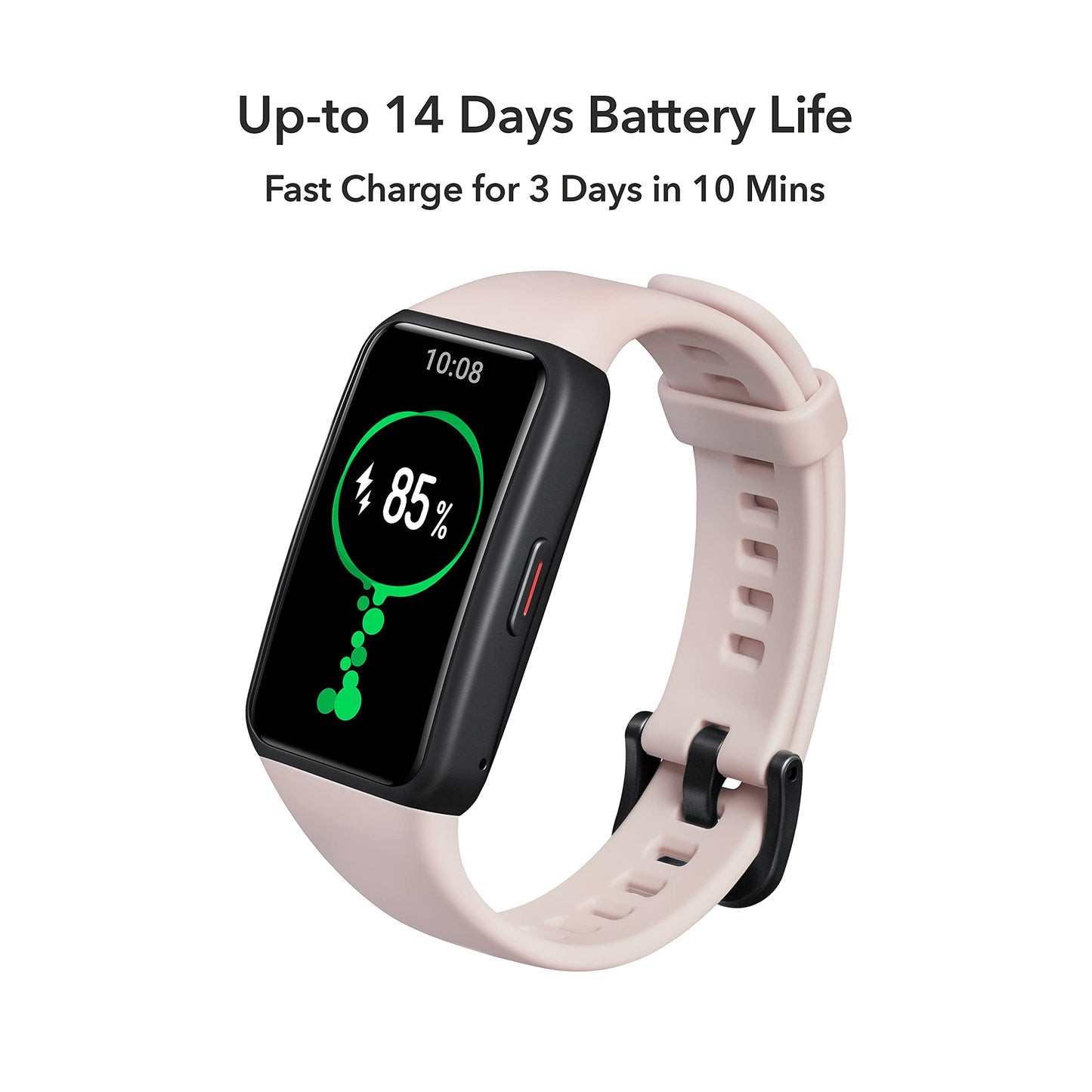 (Open Box) HONOR Band 6 Smartwatch with AMOLED 1.47'' Display,14 Days Battery, SpO2, 24/7 Heart Rate, Stress & Sleep Monitor, Personalized Watch Faces, Workout Auto-Detection, 5ATM Waterproof, Meteorite Black