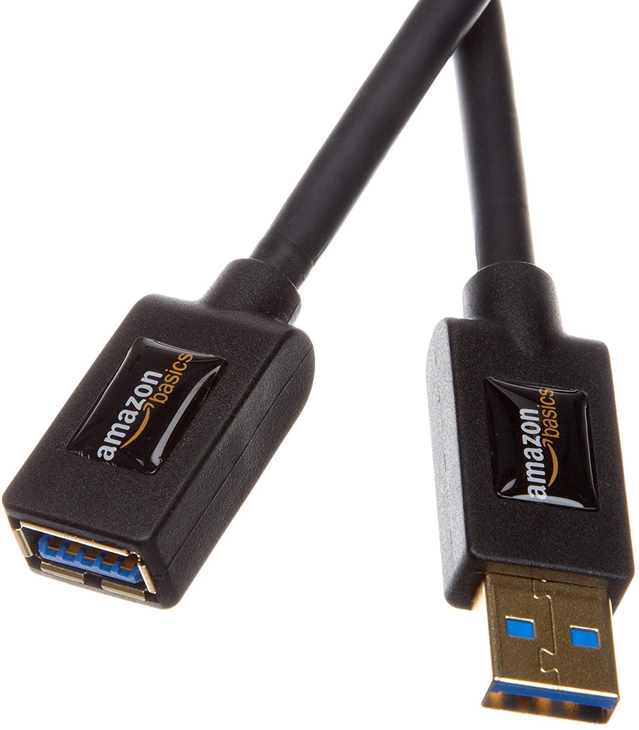 (Open Box) AmazonBasics USB 3.0 Extension Cable - A-Male to A-Female - 3.3 Feet (1 Meter),Black