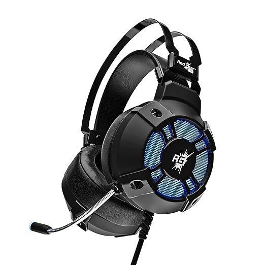 (Open Box) Redgear Cosmo 7.1 USB Gaming Wired Over Ear Headphones with Mic with Virtual Surround Sound,50Mm Driver, RGB LEDs & Remote Control