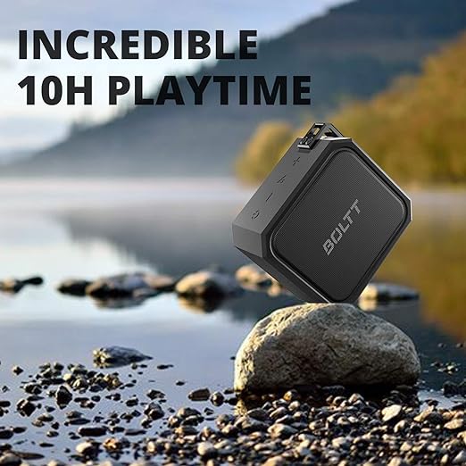 (Open Box) Boltt Fire Xplode BS1100 Bluetooth Speaker with Explosive Sound & Superior Bass, Ultra Light Weight & Compact with Great Playtime, IPX7 Waterproof