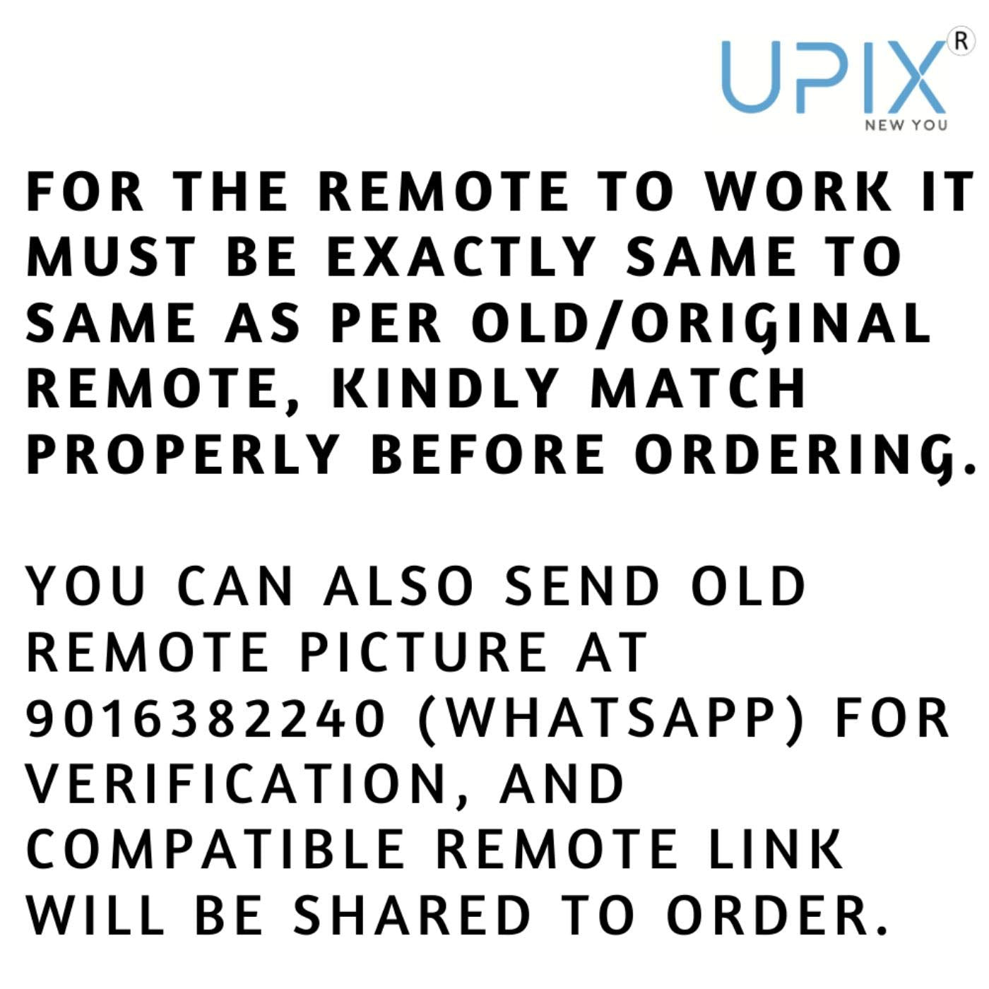 (Open Box) Upix AC Remote No. 11, Compatible/Replacement for Samsung AC Remote Control (Exactly Same Remote Will Only Work)