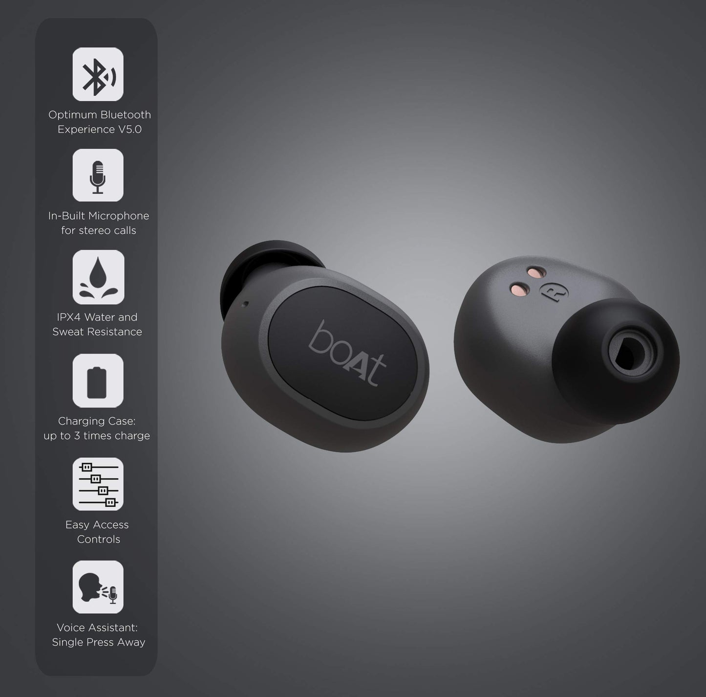 (Open Box)boAt Airdopes 170 TWS in Ear Earbuds with 50H Playtime, Quad Mics Enx Tech, Low Latency Mode, 13Mm Drivers, ASAP Charge, Ipx4, Iwp, Touch Controls & Bt V5.3