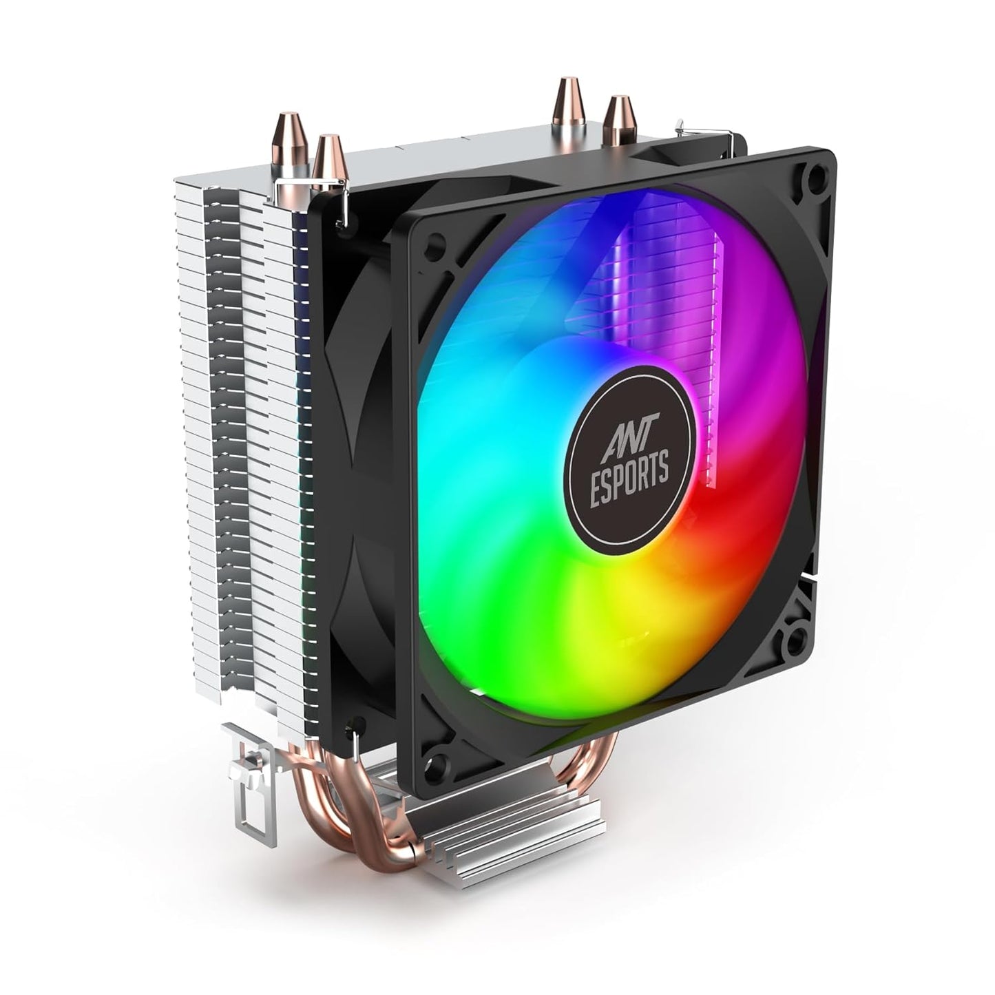 Ant Esports ICE-C200 V2 CPU Cooler/CPU Fan with Rainbow LED Fan | Support - Intel : LGA1700 / 115X / 1200/1366 x 775 & AMD : AM5, AM4, AM3+, AM3, AM2+, FM2, FM1
