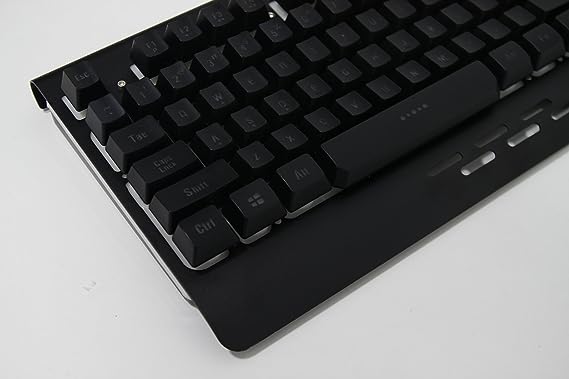 (OPEN BOX) Redgear Blaze Semi-Mechanical wired Gaming keyboard with 3 colour backlit, full aluminium body & Windows key lock for PC ( Black )